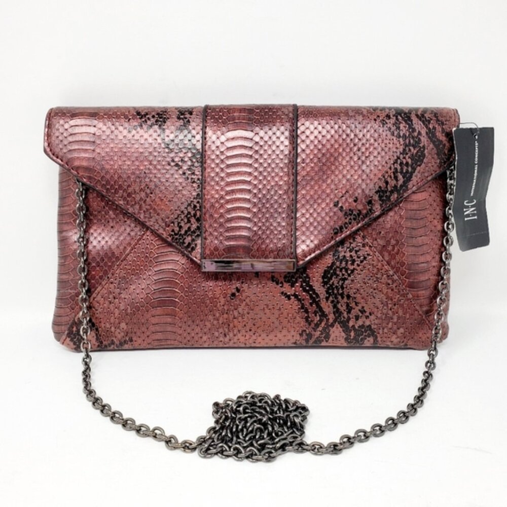 INC International Concept Luci Python Clutch - image 1